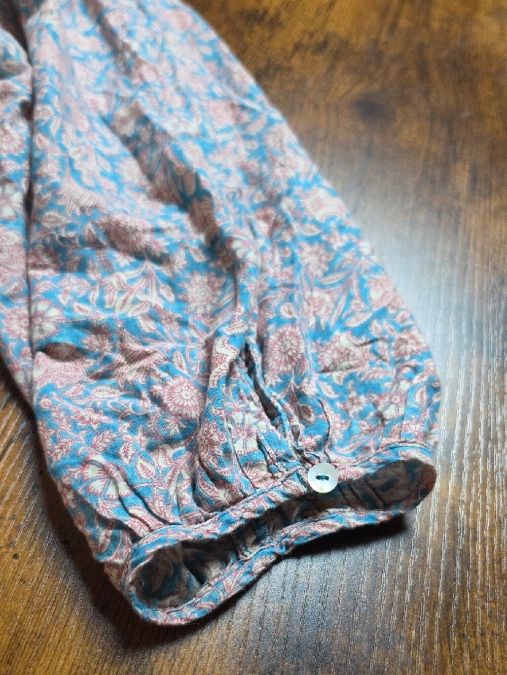 NATURAL LIFE | Floral Block Print Tiered Cotton Tassel Long Maxi Dress | L - Picture 5 of 11